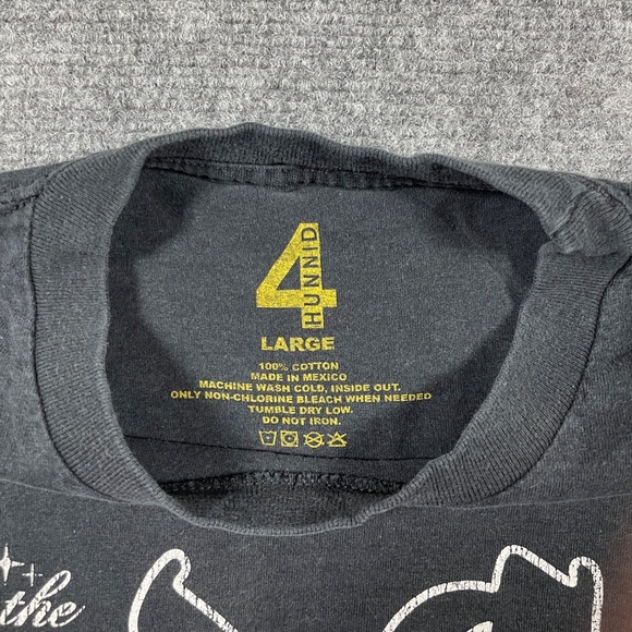 4Hunnid T Shirt Red Cup 2023 Concert Tour Faded Tee Hip-hop Large 0179 - Picture 5 of 8